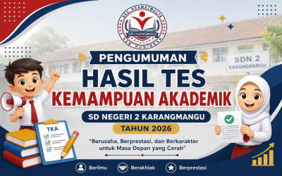 PENGUMUMAN HASIL TES KEMAMPUAN AKADEMIK SD NEGERI 2 KARANGMANGU TAHUN 2026