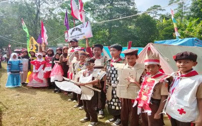 SDN 2 Karangmangu Ikuti Kegiatan Jambore Ranting Kecamatan Kramatmulya